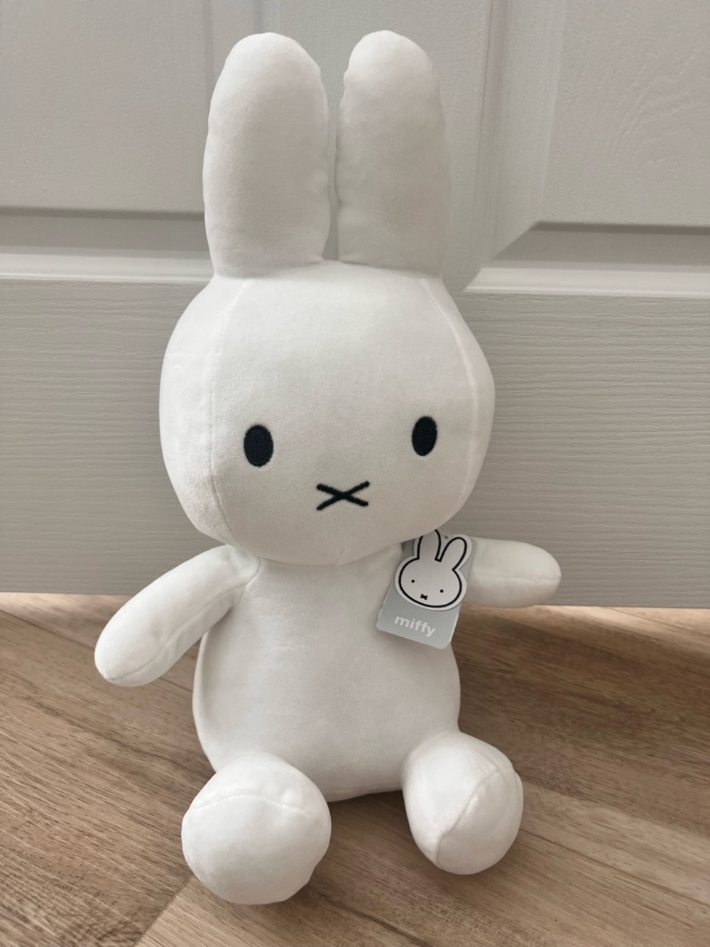 Miffy White Plush Bunny Soft Toy with Embroidered Face